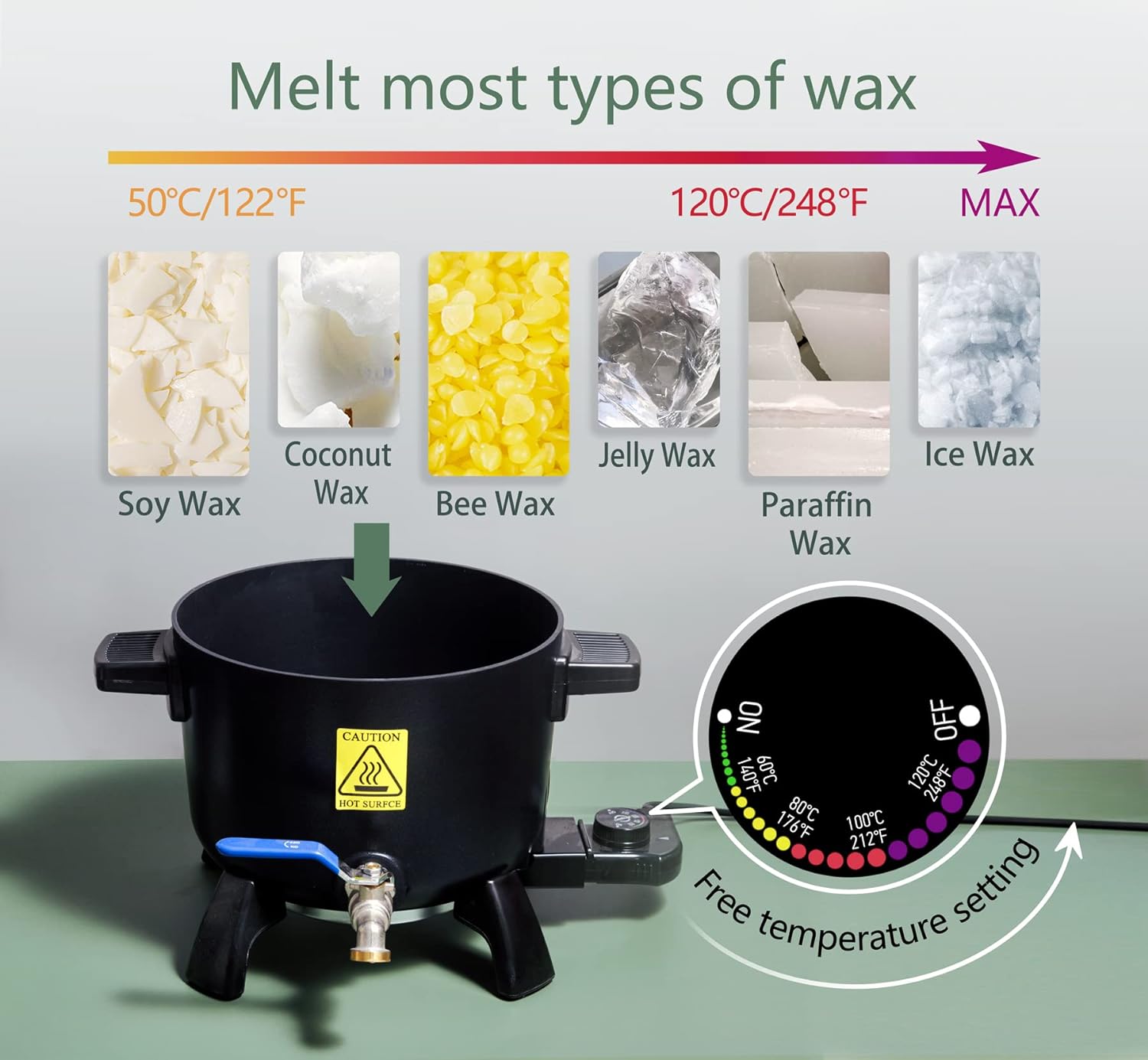 Wax Melter for Candle Making, 6L/5KG 